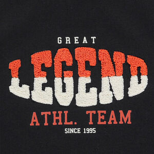 T-shirt manches longues patchs bouclettes 3D pour garçon 