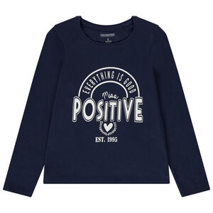 T-shirt manches longues print fantaisie pour fille 