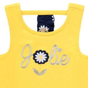 Ensemble en coton avec débardeur et short imprimé marguerites 