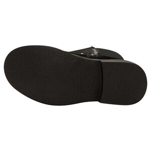 Bottes cavalières effet cuir suédé avec lanière cloutée 