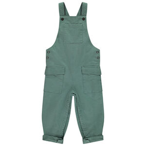 Salopette longue unie à poches pour bébé garçon 