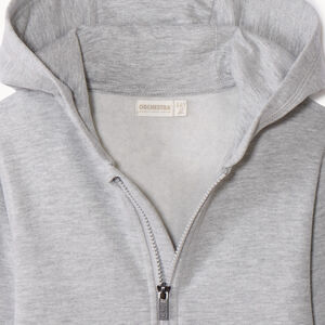 Gilet à capuche en molleton uni pour garçon 