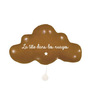 Veilleuse musicale nuage "La tête dans les nuages" - Terracotta 