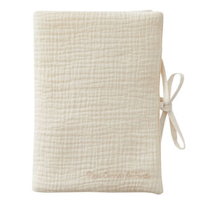 Protège carnet de santé en gaze mousse de lait 