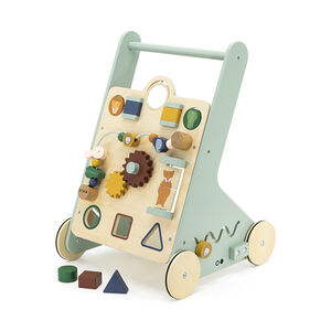 Chariot d'activité à pousser en bois animaux 