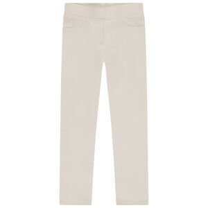 Jegging en molleton uni fille 