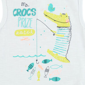 Ensemble débardeur et bermuda print crocodile 