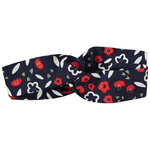 Bandeau croisé imprimé fleurs pour bébé fille 