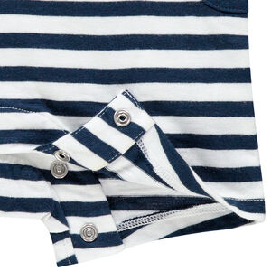 Combinaison courte à rayures badge Mickey Disney 