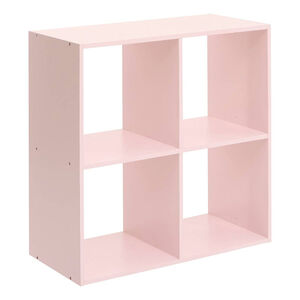 Étagère enfant Mix'n Modul 4 cases - Rose pastel 