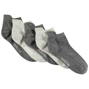 Lot de 5 paires de chaussettes courtes à protections au dos 