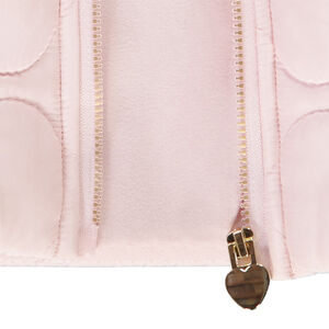 Doudoune sans manches bi-matière pour bébé fille 