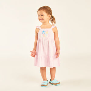 Robe à bretelles volantées Stitch Disney pour bébé fille  