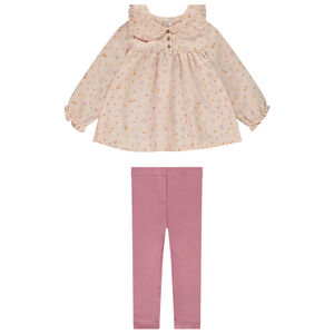 Ensemble 2 pièces imprimé fantaisie pour bébé fille 