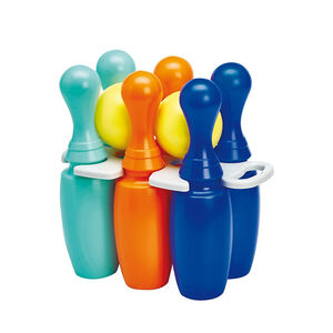 Jeu de 6 quilles de bowling 23 cm + 2 boules 