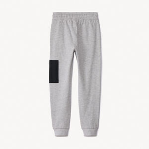 Pantalon de jogging molleton gris chiné pour garçon  