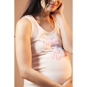 Débardeur de grossesse en jersey à motifs fantaisie 