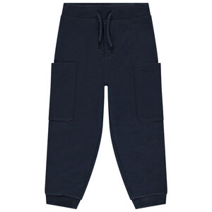 Jogging molleton slub uni à poches pour bébé garçon 