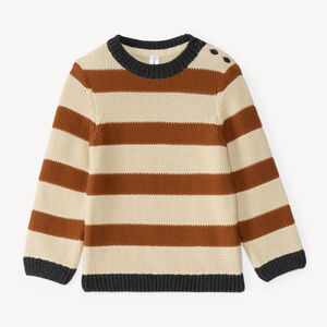 Pull bébé garçon en tricot à rayures 