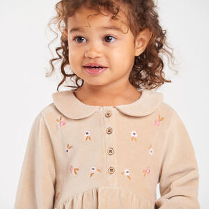 Robe en velours côtelé bébé fille 