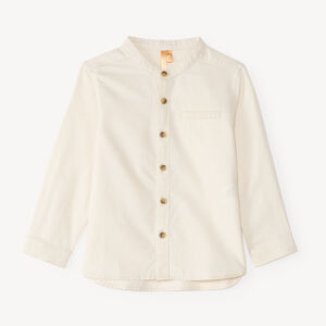 Chemise à manches longues col mao bébé garçon 