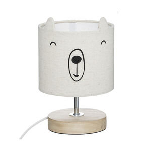 Lampe de chevet abat-jour Ourson - Lin 