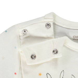 Dors-bien en jersey avec print lapins pour bébé 