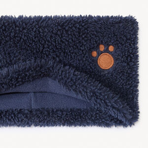 Snood uni effet moutonné doublé en micropolaire pour bébé 