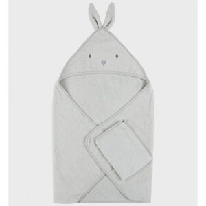 Cape de bain + gant de toilette en éponge 75x75 Verdi 