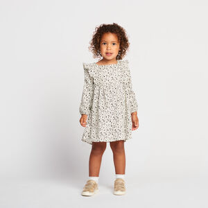 Robe manches longues fleurie pour bébé fille 