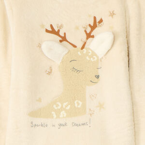 Set pyjama 3 pièces renne fantaisie avec cache-œil pour fille   