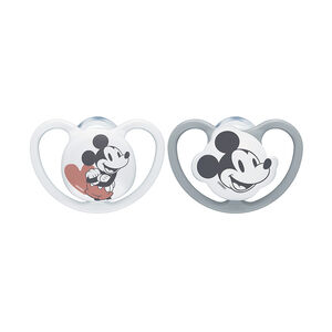 Lot de 2 sucettes en silicone 6-18M Space Mickey Disney 