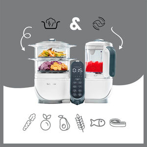 Robot Bundle NutriBaby(+) + 3 Babybols 250 ml - Blanc 