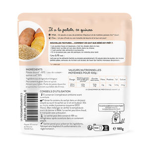 Purée de patate douce et quinoa Bio 180g 