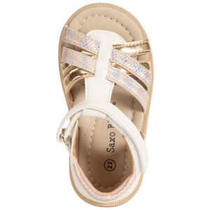 Sandales velcro à brides croisées fantaisie pour bébé fille 