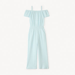 Combinaison épaules dénudées broderie cœur pour fille 