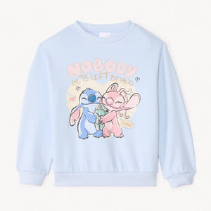 Sweat molleton Stitch & Angel Disney pour fille 