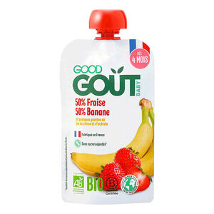Gourde fraise-banane - 120g 