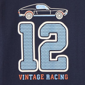 T-shirt manches longues imprimé voiture pour garçon 