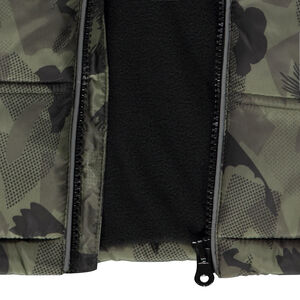 Doudoune à capuche effet matelassé imprimé camouflage pour garçon 