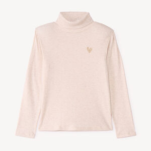 Sous-pull fille col roulé 
