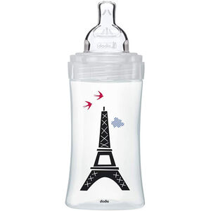 Biberon anti-colique en verre Sensation+ 270ml 0-6 mois débit 2 - Paris 