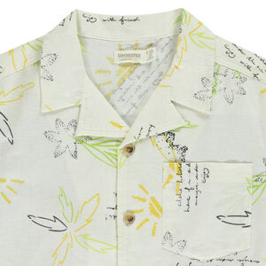 Chemise manches courtes imprimé palmiers pour garçon 