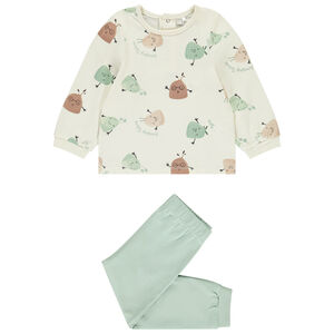 Set pyjama créatures végétales pour bébé garçon avec finitions différentes selon l'âge 