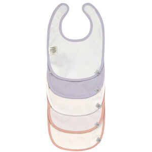Lot de 5 bavoirs imperméable coton bio Tiny Team Chat 