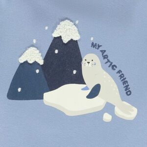 Sous-pull à col roulé motif Arctique pour bébé garçon 