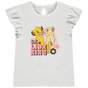 T-shirt manches courtes print Le Roi Lion Disney pour bébé fille 