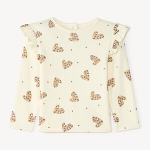 T-shirt manches longues bébé fille imprimé fantaisie 