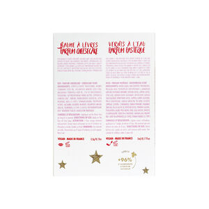 Coffret duo Noël baume à lèvres parfum cheesecake + vernis rose pastèque 