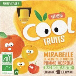 Gourdes sucrées Cool Fruits de Mirabelle et Pomme  